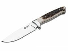 Böker Arbolito 02BA351H Hunter lovecký nůž 12 cm, paroh, kožené pouzdro