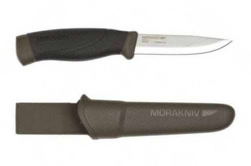 Morakniv 12494 Companion HeavyDuty vnější nůž 10,4 cm, zelená, černá, plast/guma, plastové pouzdro