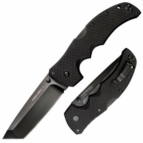 Cold Steel 27BT Recon 1 Tanto Plain Edge taktický nůž 10,2 cm, černá, G10