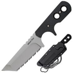 Cold Steel 49HTFS Mini Tac Tanto Serrated nůž na krk 9,5 cm, černá, Griv-Ex, pouzdro