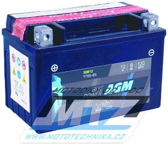 Dynavolt Baterie (akumulátor motocyklový) YTX9-BS (12V-8Ah) B-YTX9BS