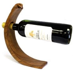 AWGifts Dřevěný stojan na víno - Gekon