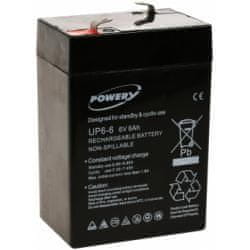 POWERY Powery náhradní akumulátor 6V 6Ah nahrazuje Panasonic LC-R064R5P originál