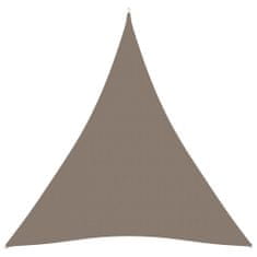 Greatstore Stínící plachta oxfordská látka trojúhelník 4,5x4,5x4,5 m taupe