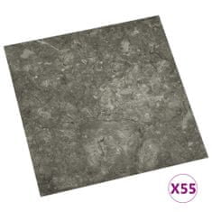 Vidaxl Samolepicí podlahové desky 55 ks PVC 5,11 m2 šedé