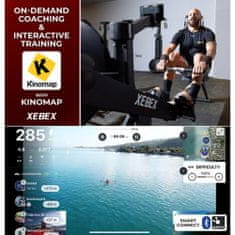 Xebex Fitness XEBEX Veslovací trenažér Air Rower 3.0 Smart Connect