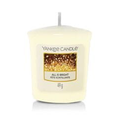 Yankee Candle votivní svíčka All is Bright (Všechno jen září) 49g