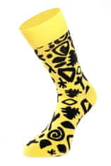 Represent Represent 0604 ponožky abstract jesus žluté Barva: žlutá, Velikost: 39-42