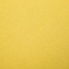 Vidaxl Dvoumístná sedačka textilní žlutá