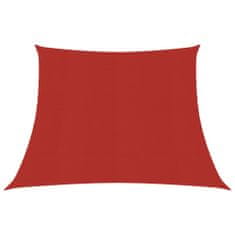 Greatstore Stínící plachta 160 g/m2 červená 4/5 x 3 m HDPE