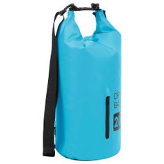 Greatstore Nepromokavý vak se zipem modrý 20 l PVC