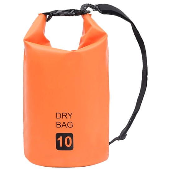 Greatstore Nepromokavý vak oranžový 10 l PVC