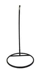 IWHOME Závěsné křeslo DIONA s třásněmi béžová + stojan ERIS černá IWH-10190011 + IWH-10260002