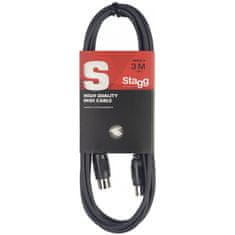 Stagg SMD3 E, kabel midi DIN/DIN, 3m