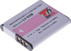 T6 power Baterie Li-50B, D-Li92, DB-100, VW-VBX090, NP-150, LB-050, LB-052, GB-50A, 700mAh, 2,6Wh