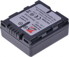 Baterie T6 Power pro Panasonic NV-GS58GK-S, Li-Ion, 7,2 V, 720 mAh (5,2 Wh), šedá
