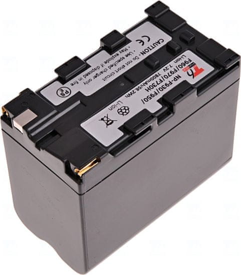 Baterie T6 Power pro SONY CCD-TR930, Li-Ion, 7,2 V, 7800 mAh (56,1 Wh), šedá