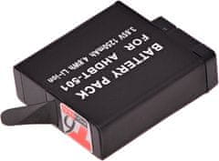 Baterie T6 Power pro videokameru GoPro 601-10197-000, Li-Ion, 3,8 V, 1250 mAh (4,8 Wh), černá
