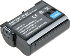 Baterie T6 Power pro digitální fotoaparát Nikon EN-EL15a, Li-Ion, 7 V, 1400 mAh (9,8 Wh), černá