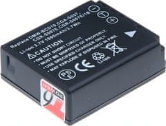 Baterie T6 Power pro Panasonic Lumix DMC-TZ3EB-K, Li-Ion, 3,7 V, 1000 mAh (3,7 Wh), černá