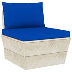 Vidaxl VidaXL Pallet Cushions 2 ks Blue Oxford Fabric