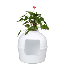 RHR Quality WC pro kočky Flower XXL White