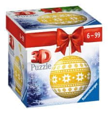 Ravensburger 3D Puzzle Puzzle-Ball Vánoční ozdoba žlutá 54 dílků