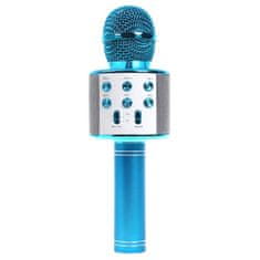 Alum online Bezdrátový karaoke mikrofon WS-858 - Modrý