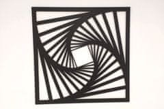 MAJA DESIGN Dřevěný obraz - SCHODIŠTĚ - černý, 90 x 90 cm