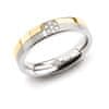Úžasný prsten z titanu s diamanty 0129-06 (Obvod 63 mm)