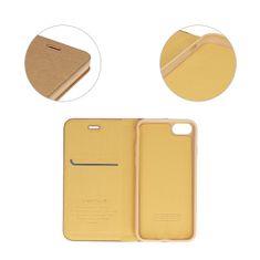 Vennus Vennus Knížkové pouzdro s rámečkem pro Samsung Galaxy S21 FE , barva zlatá