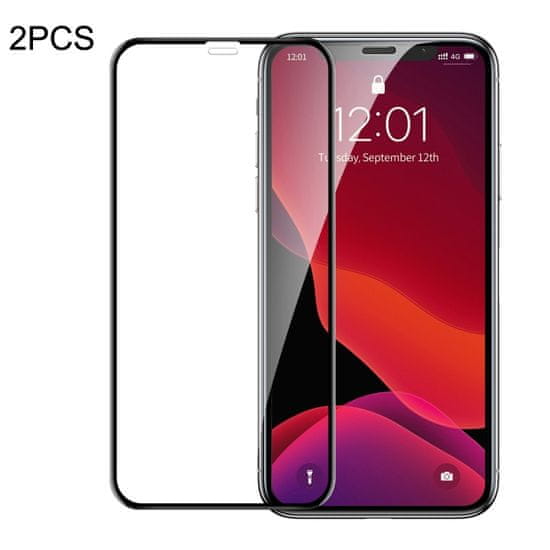 Zaparkorun.cz Nárazuvzdorné tvrzené sklo pro Apple iPhone 11/XR Q/SSCZ 004-2020, 2 ks, Baseus