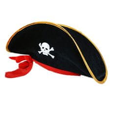 Zaparkorun.cz klobouk kapitán pirát se stuhou pro dospělé