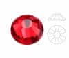 144pcs crystal light siam red 227 round chaton rose