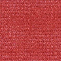 Vidaxl Balkónová zástěna červená 75 x 300 cm HDPE