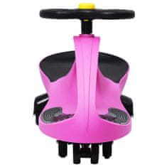 Greatstore Dětské vozítko a odrážedlo SwingCar s klaksonem růžové