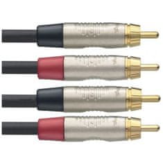 Stagg NTC6CR, kabel dvojitý RCA/RCA, 6m