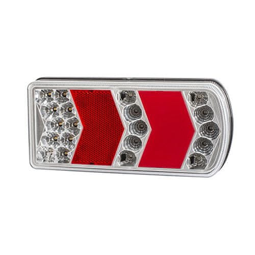 Simex Světlo zadní 4-komorové - brzdové, obrysové, směrové, mlhové, couvací, osvětlení SPZ, LED, levé