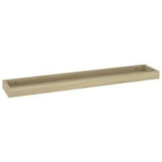 Greatstore Nástěnné police Loggia 4 ks dub 80 x 15 x 4 cm MDF