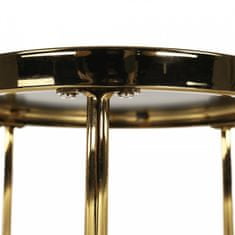 ATAN Set 2 konferenčních stolků MORINO - gold chrom zlatá/černá