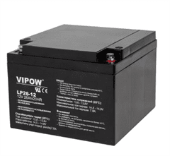 sapro Baterie olověná 12V / 26Ah Vipow LP-2612 gelový akumulátor