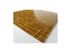 Skleněná mozaika hnědá medová MSG26 327x327 mm