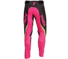 THOR Dámské motokrosové THOR PULSE RACEWEAR REV CHARCOAL/FLUO PINK vel. 5/6