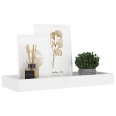 Greatstore Nástěnné police Loggia 4 ks bílé 40 x 15 x 4 cm MDF