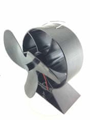 TURBO Fan Ventilátor na krbová kamna - kolečko