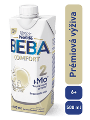 BEBA COMFORT 2 HM-O tekuté pokračovací mléko, 12x500 ml