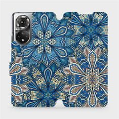 Mobiwear Flip pouzdro na mobil Honor 50 - V108P Modré mandala květy