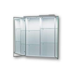 Olsen Spa Vrchní zrcadlová skříňka NICE s LED osvětlením 50 cm 15 cm 64 cm