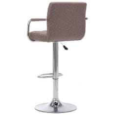 Greatstore 283418 Bar Stool Taupe Fabric