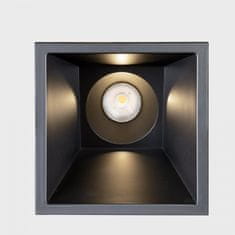 KOHL LIGHTING KOHL-Lighting NOON SQ ASYMETRIC zapuštěné svítidlo s rámečkem 93x93 mm černá 38° 5 W CRI >80 4000K PUSH
